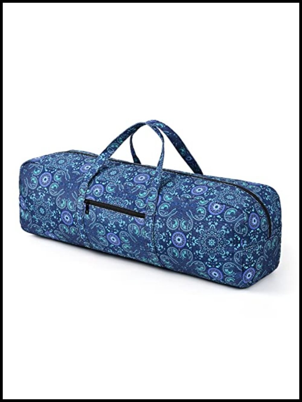 Cotton Canvas Yoga Mat Bag Large Carrier with Wet Pocket Gym Tote